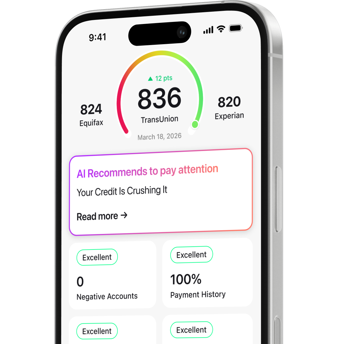 CreditBooster.ai dashboard